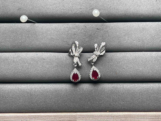 A10987 Ruby Earrings