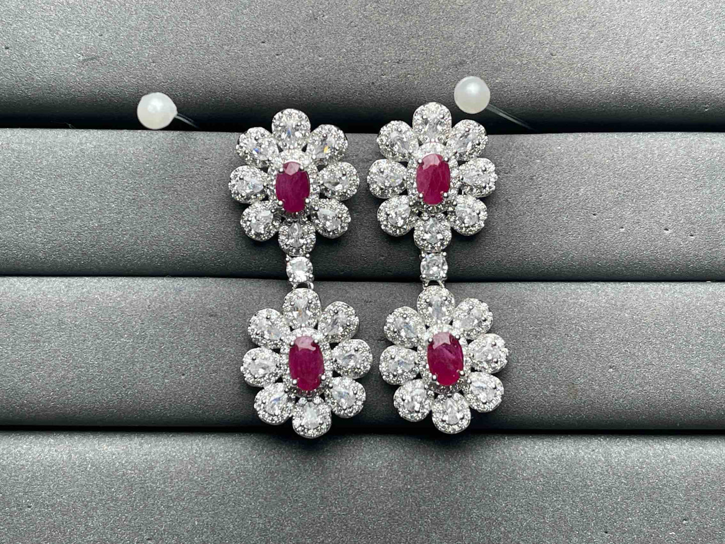 A10990 Ruby Earrings