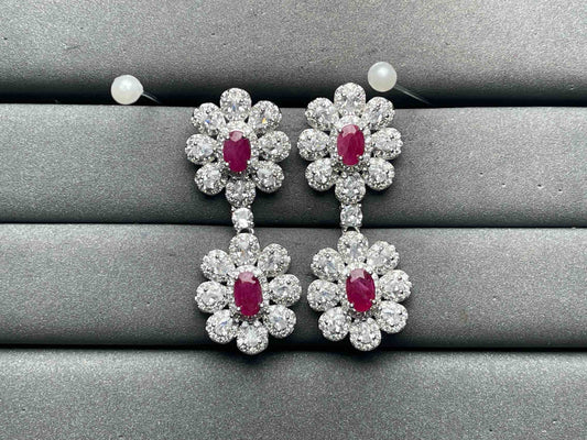 A10990 Ruby Earrings