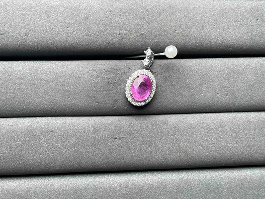 A11182 Pink Sapphire Pendant
