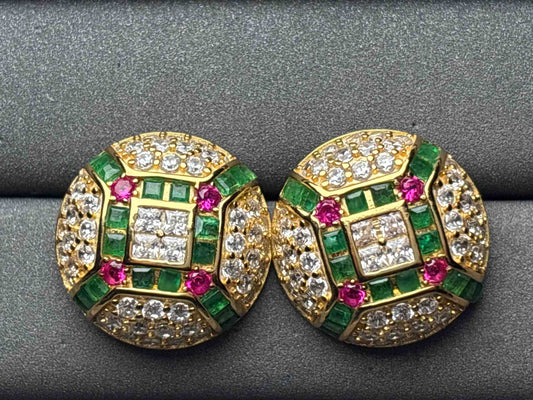 A11508 Emerald Earrings