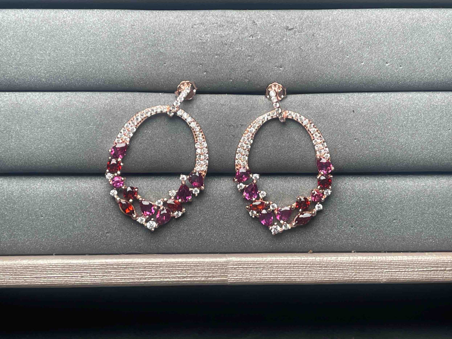 A11591 Garnet Earrings