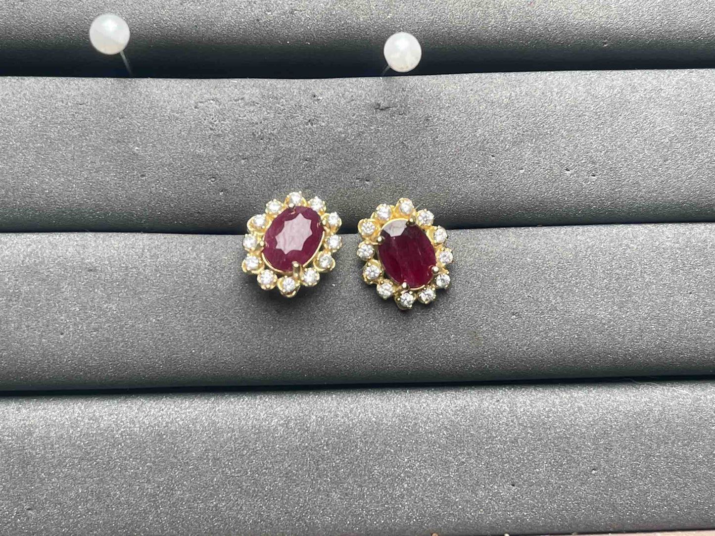 A11806 Ruby Earrings