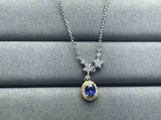 A1186 Blue Sapphire Necklace