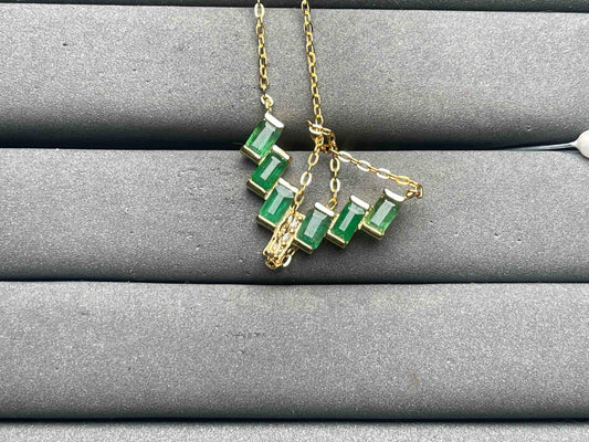 A12063 Emerald Necklace