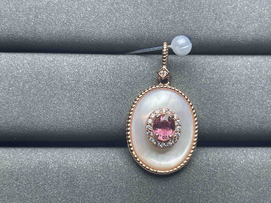 A1219 Pink Sapphire Pendant