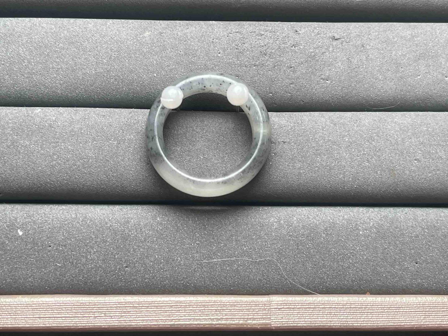 A12281 Smoky Purple Jade Ring