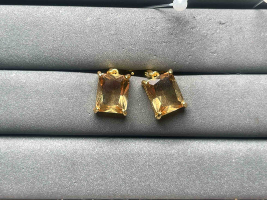 A12300 Yellow Alexandrite Earrings