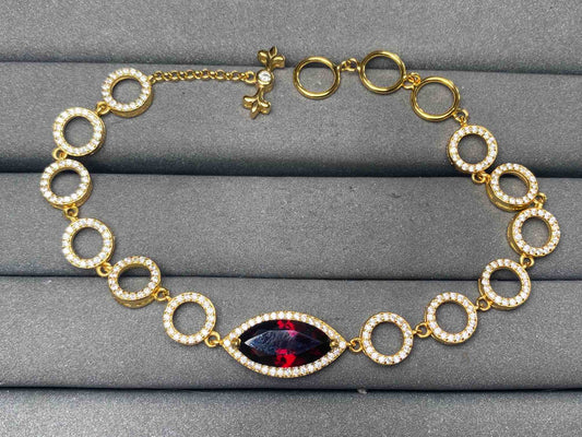 A12367 Garnet Bracelet