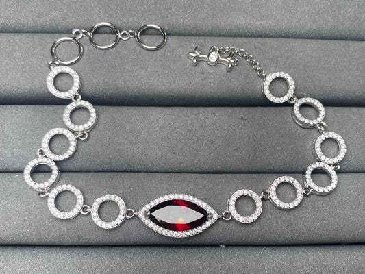 A12368 Garnet Bracelet