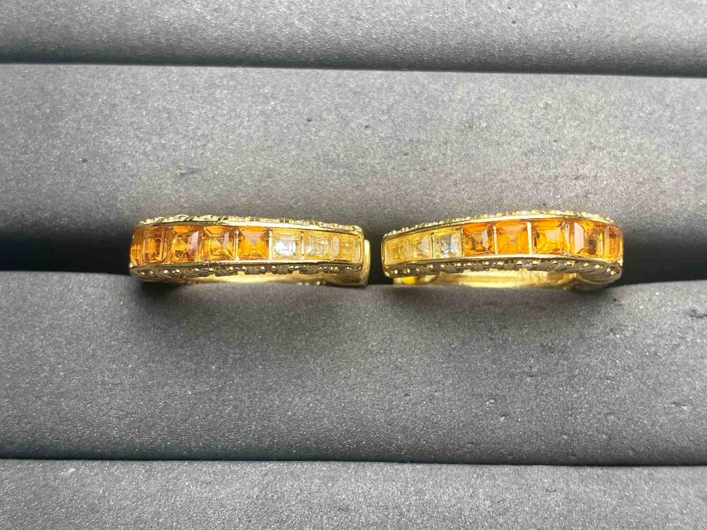 A12586 Yellow Sapphire Earrings