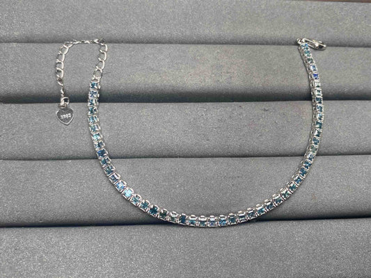 A12587 Teal Sapphire Bracelet
