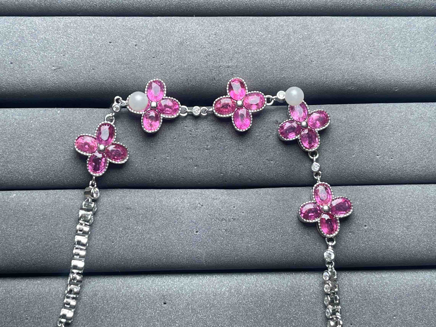 A12636 Pink Sapphire Bracelet
