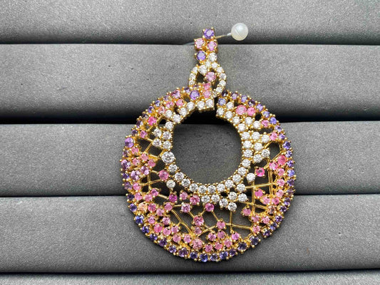 A12714 Pink Sapphire Pendant