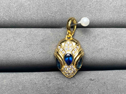 A12735 Blue Sapphire Pendant