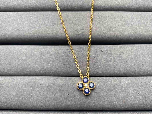 A12736 Blue Sapphire Necklace