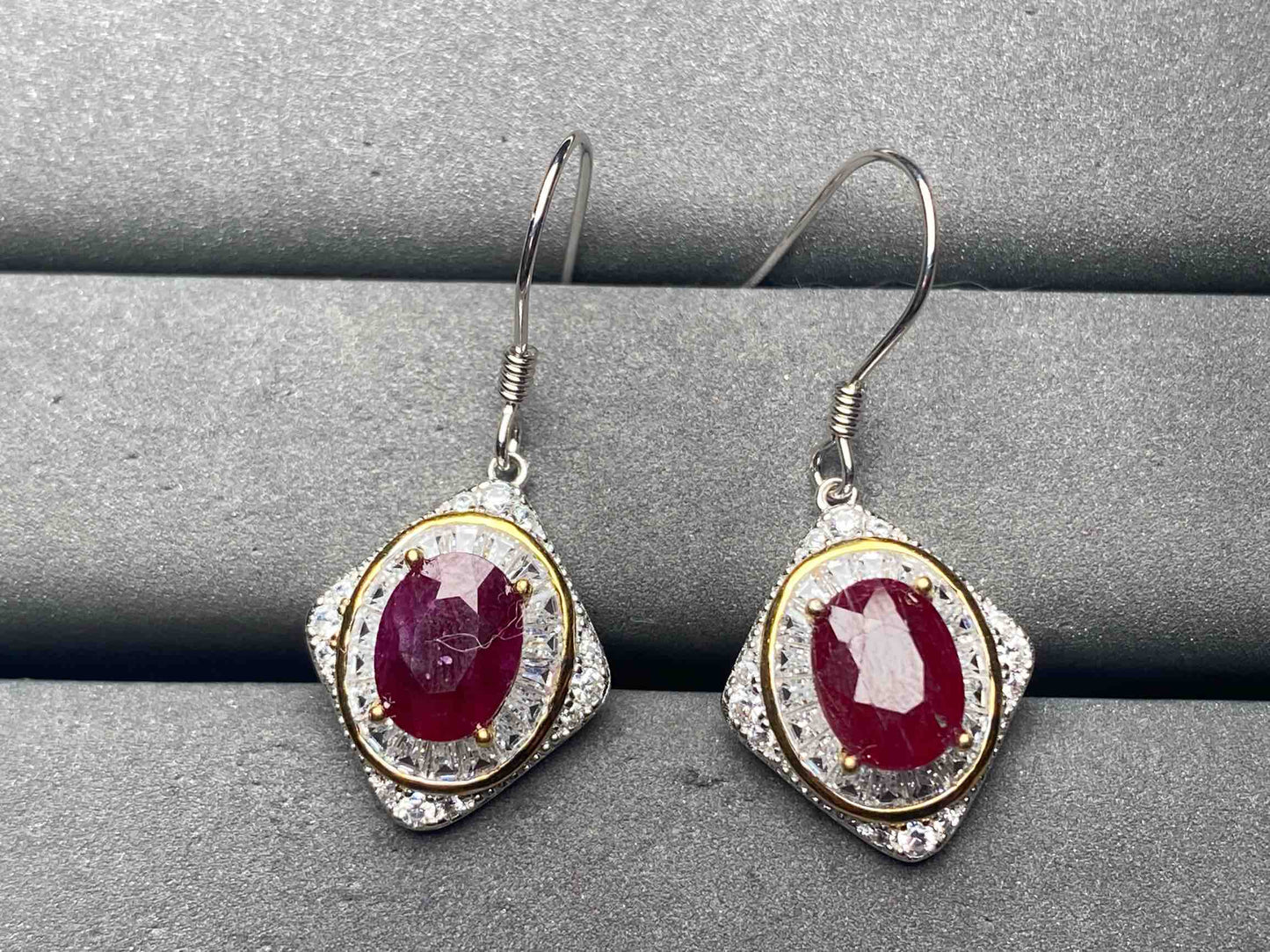 A12878 Ruby Earrings