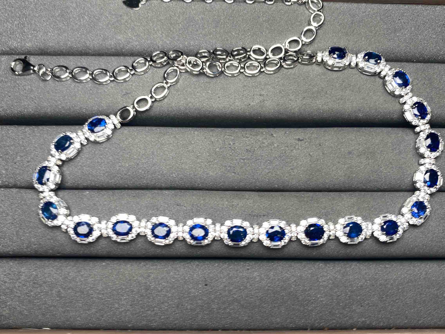 A12933 Blue Sapphire Necklace