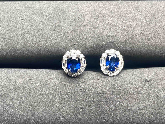 A12938 Blue Sapphire Earrings