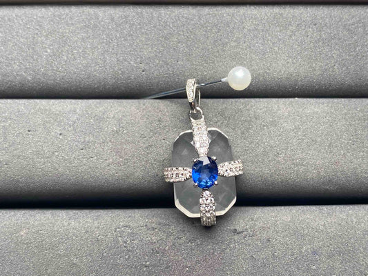 A12940 Blue Sapphire Pendant