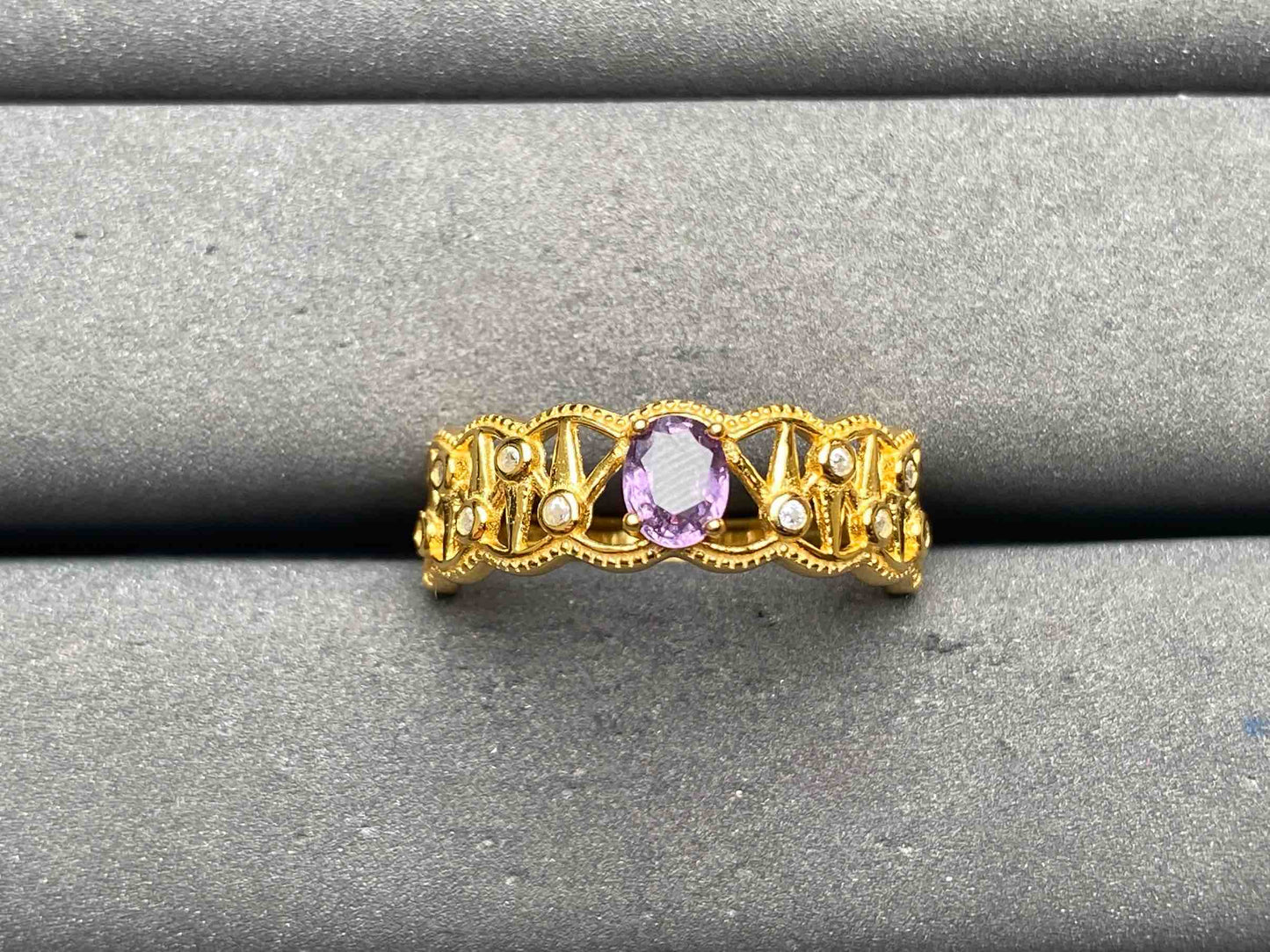 A12952 Purple Sapphire Ring