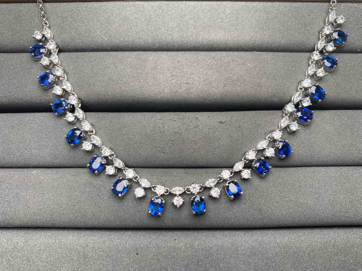 A12960 Blue Sapphire Necklace