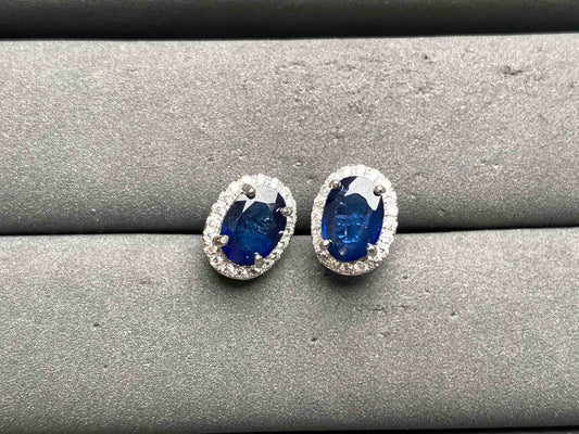 A12966 Blue Sapphire Earrings