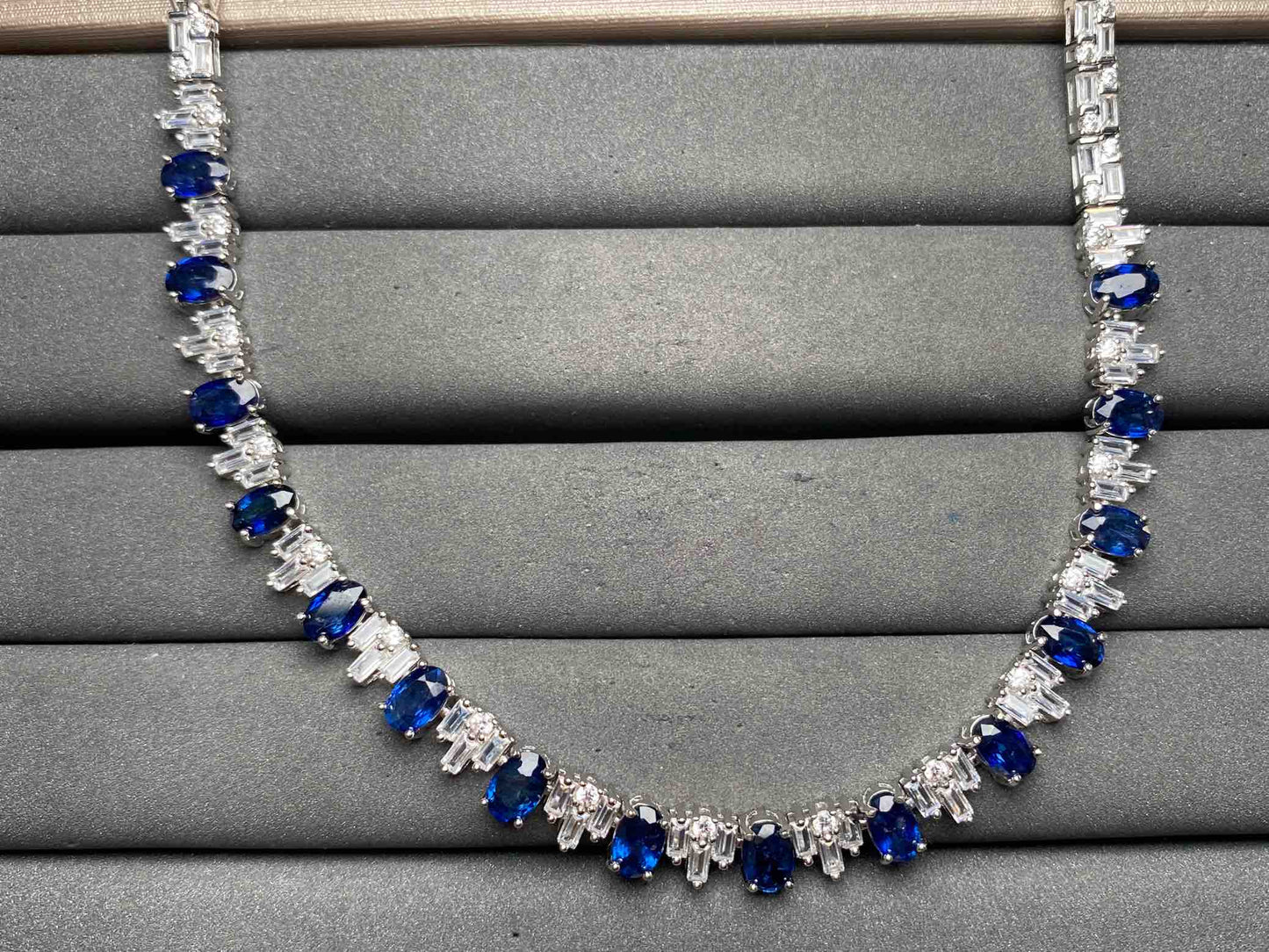 A12974 Blue Sapphire Necklace