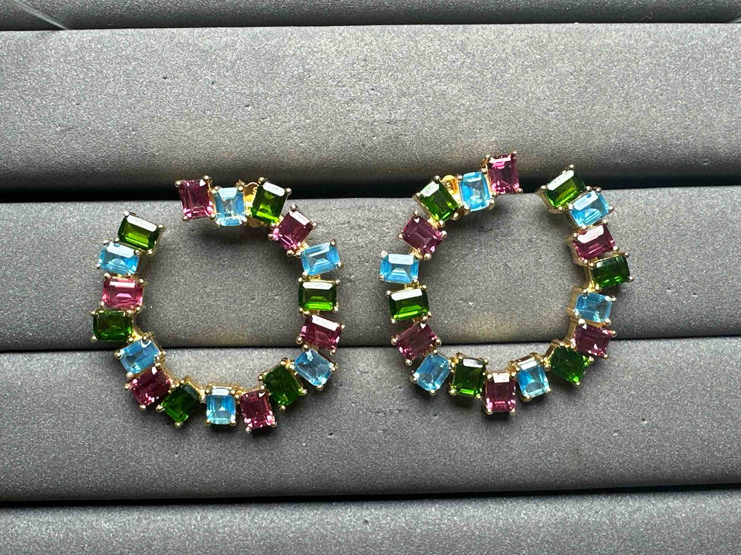 A13014 Diopside Earrings