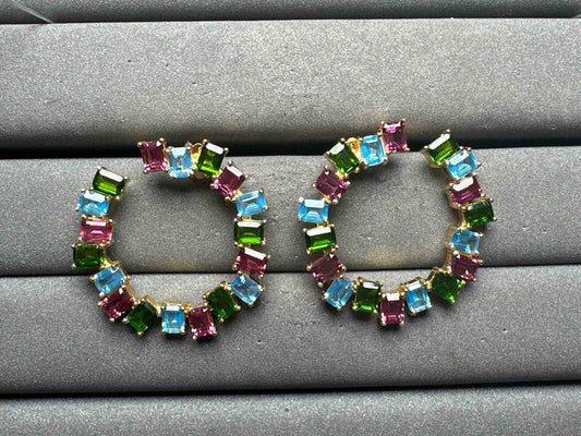 A13014 Diopside Earrings