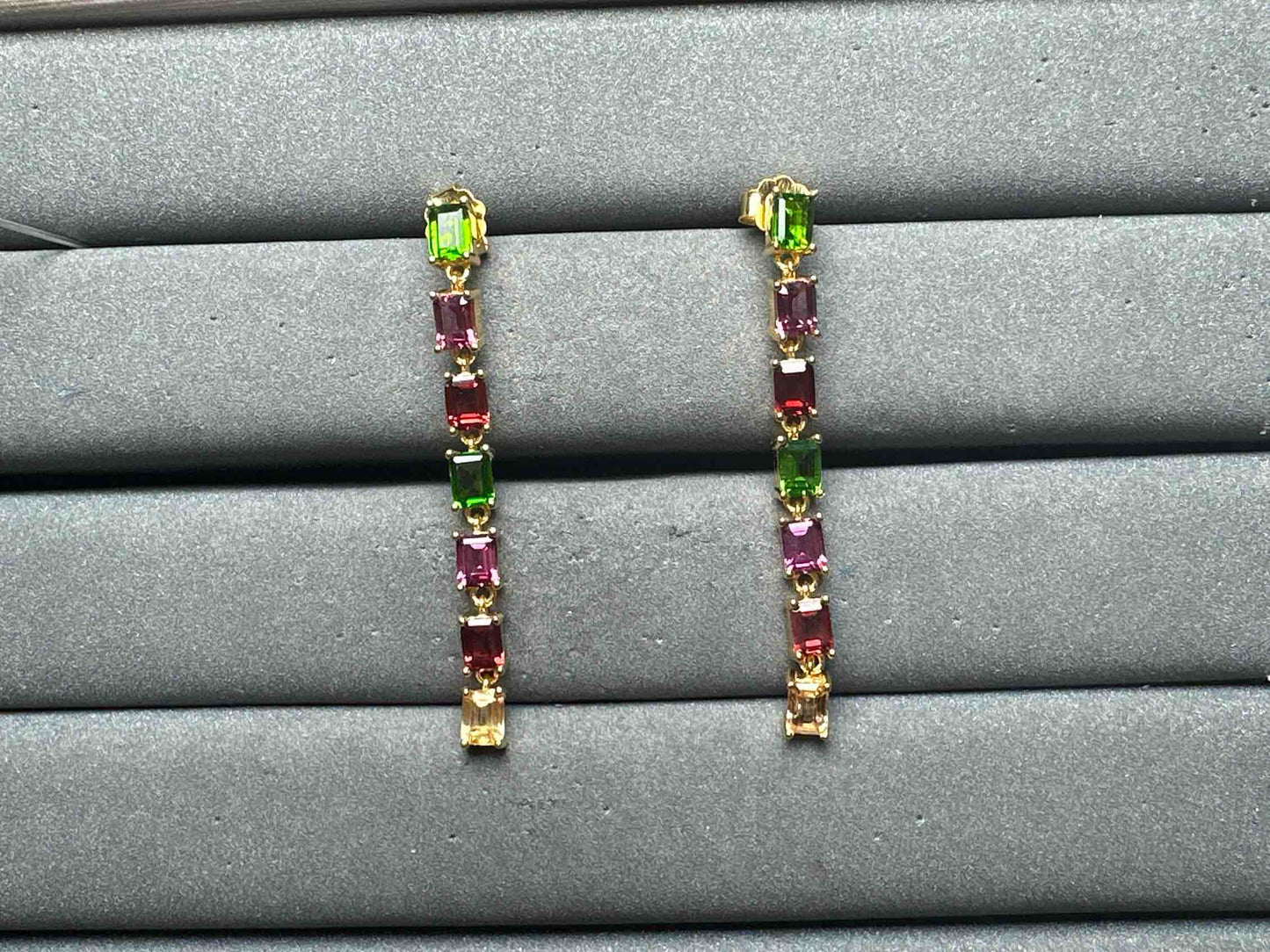 A13015 Diopside Earrings
