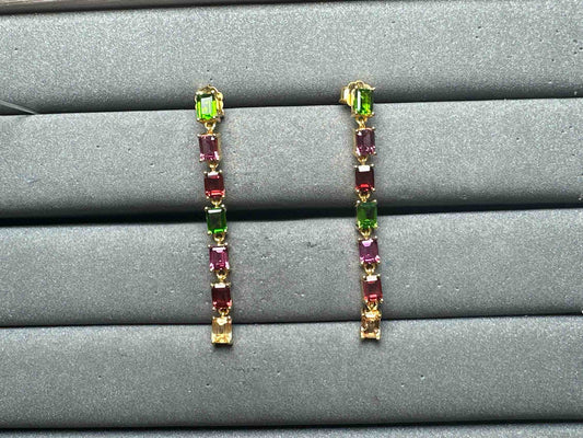 A13015 Diopside Earrings