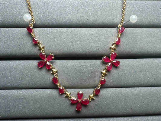 A13017 Ruby Necklace