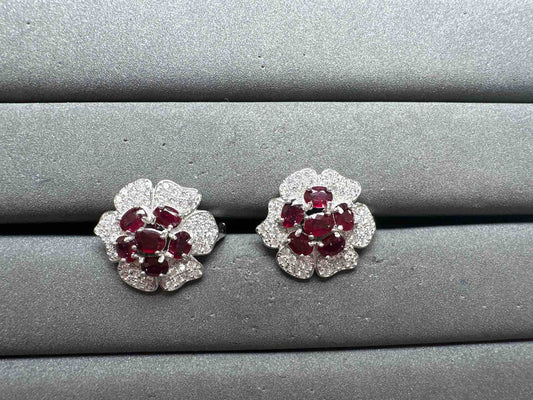 A13097 Ruby Earrings