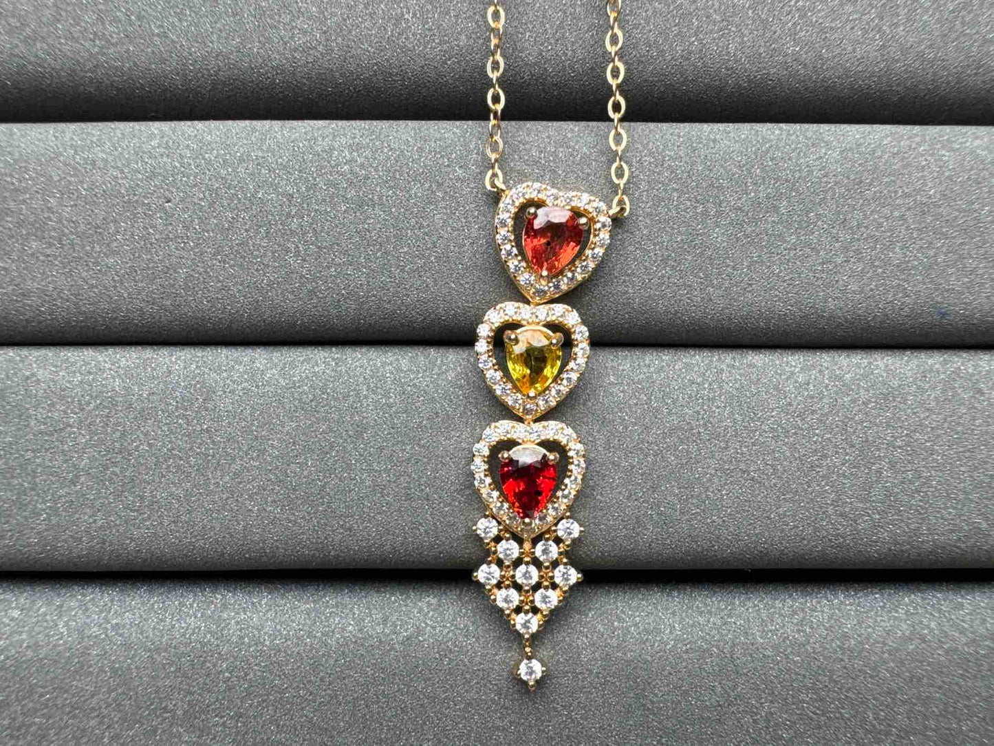 A1310 Colorful Sapphire Necklace