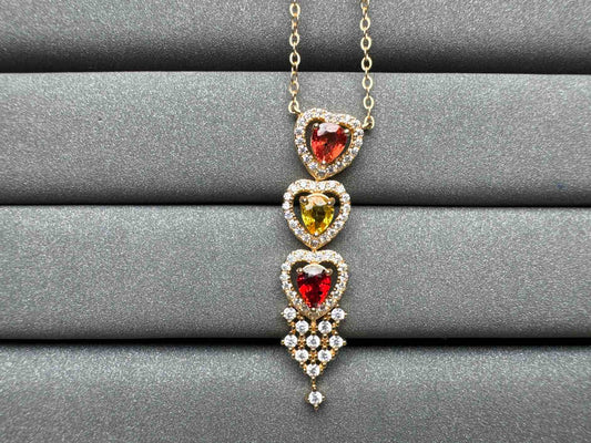A1310 Colorful Sapphire Necklace