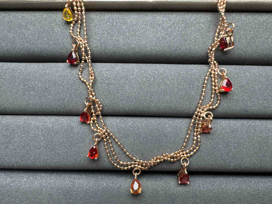 A1311 Colorful Sapphire Necklace