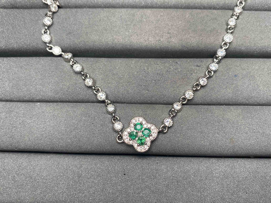 A13126 Emerald Necklace