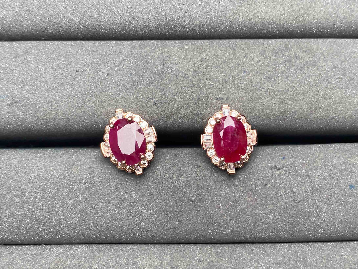 A13203 Ruby Earrings
