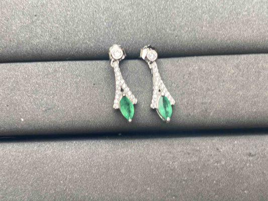 A13282 Emerald Earrings