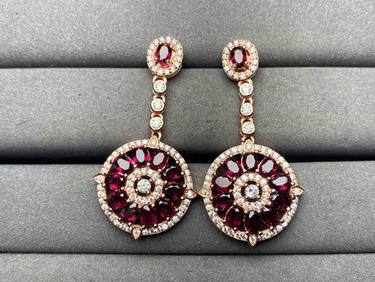 A13366 Garnet Earrings