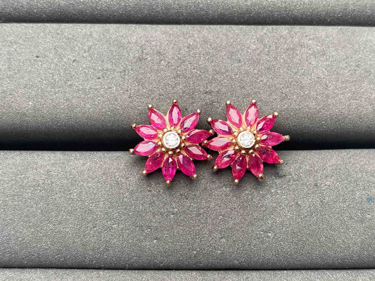 A13382 Ruby Earrings