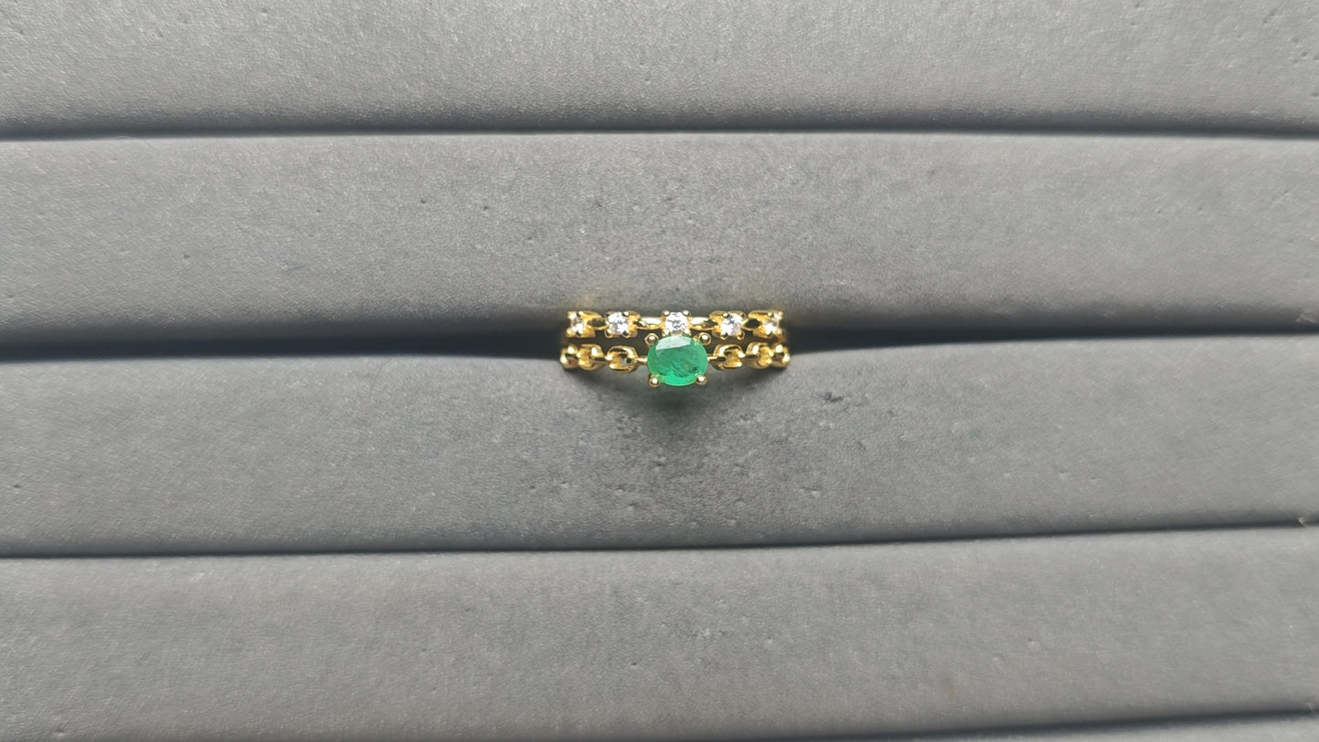 A14045 Emerald Ring
