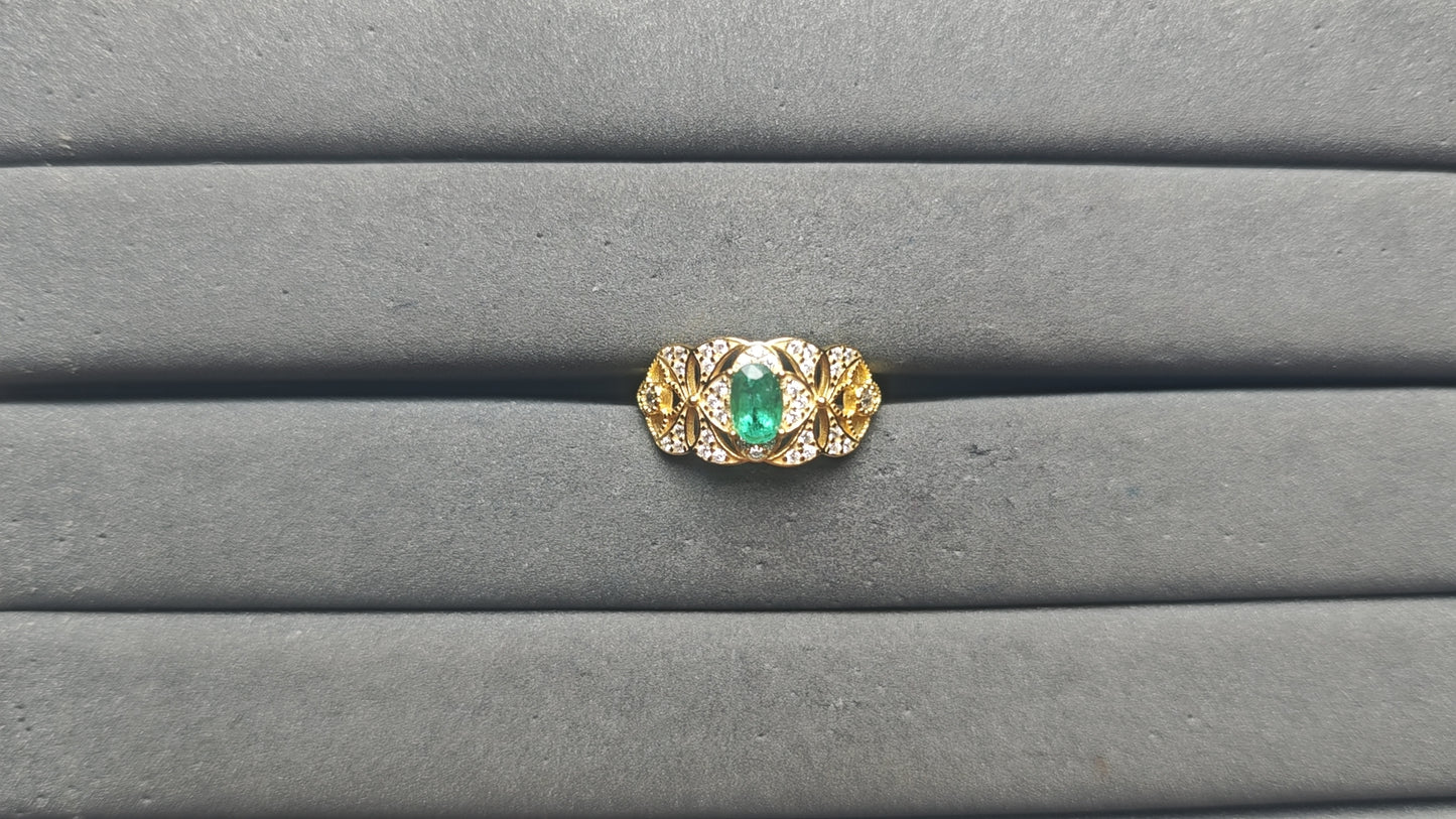 A14076 Emerald Ring