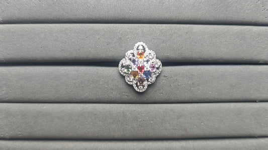 A14093 Colorful Sapphire Ring