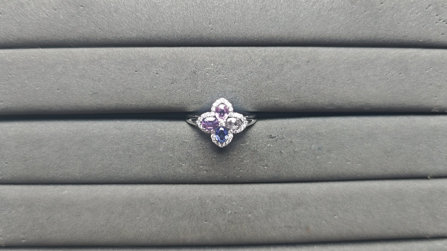 A14098 Colorful Sapphire Ring