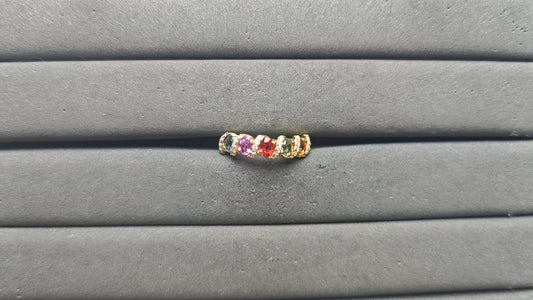 A14102 Colorful Sapphire Ring