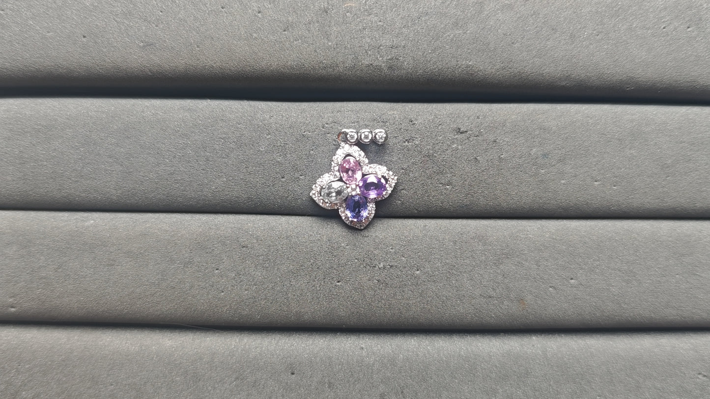 A14105 Colorful Sapphire Pendant