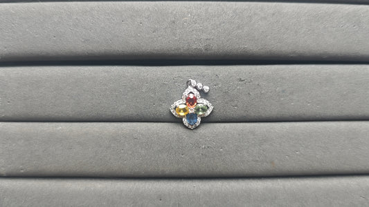 A14106 Colorful Sapphire Pendant