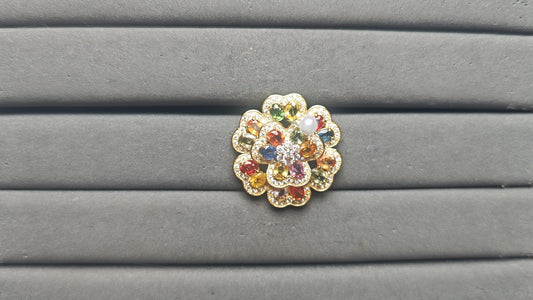 A14109 Colorful Sapphire Pendant